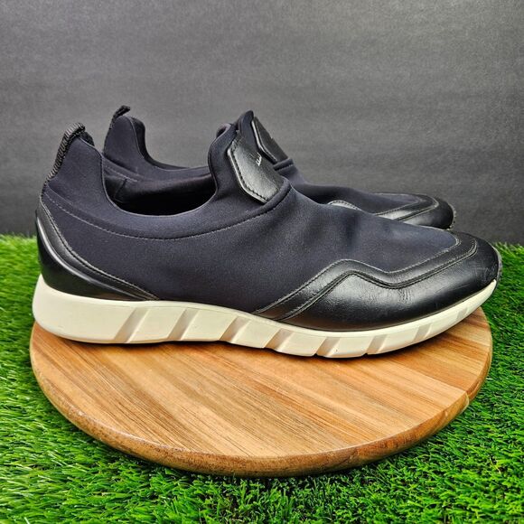 Salvatore Ferragamo Other - Salvatore Ferragamo Columbia Slip On Sneakers Mens Size 12 M Black White Comfort